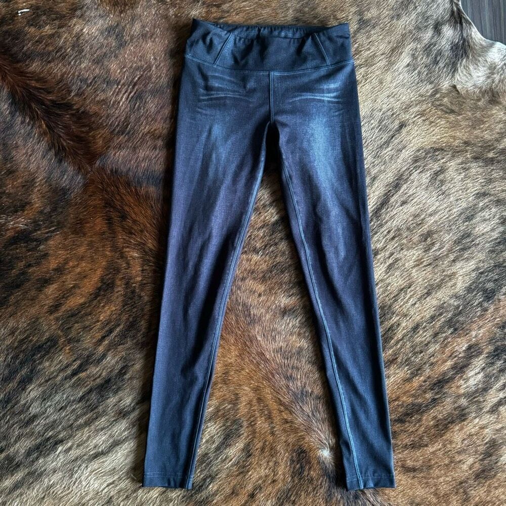 Lucy Athletic Black/Gray Faded Leggings Size XS
